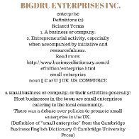 BIGDRU ENTERPRISES